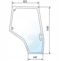 Stiklo mf series 5400 dešinės durys dešinės durys