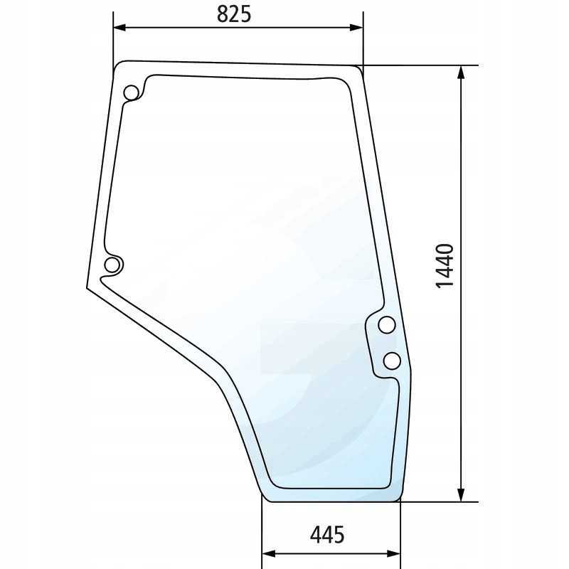 Stiklo mf series 5400 dešinės durys dešinės durys
