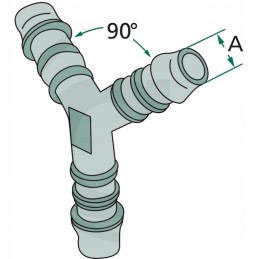 Y PVC jungtis 8mm 16bar