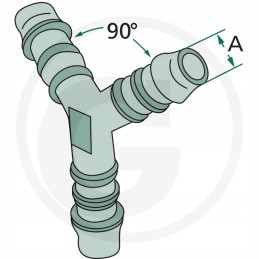 Y PVC jungtis 8mm 16bar
