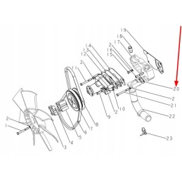 490bt 01012 aušinimo sistemos tarpiklis