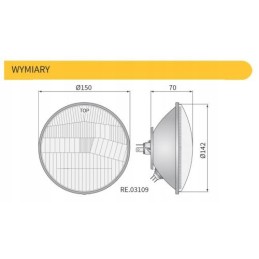 Priekinis žibintas R2 Ursus Zetor C 330 C 360 Sz
