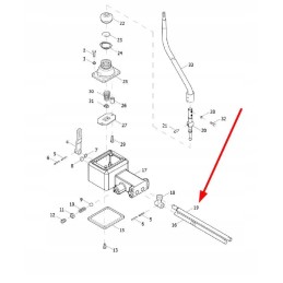 Te250 373f 1 04 pavarų perjungimo velenas