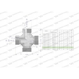 Metrinė hidraulinė armatūra bbbb m45x2 35l m