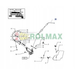 New Holland Case 5097711 pėdų dujų kabelis