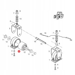 Amortizatorius metalinis guminis fendt h916500200161 originalus