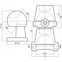 Kiper išverčiami rutuliai, skersmuo 75, iki 8 tonų, 2 vnt