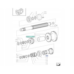 Walek II pavara New Holland T7000 Z39 87558726 cnh