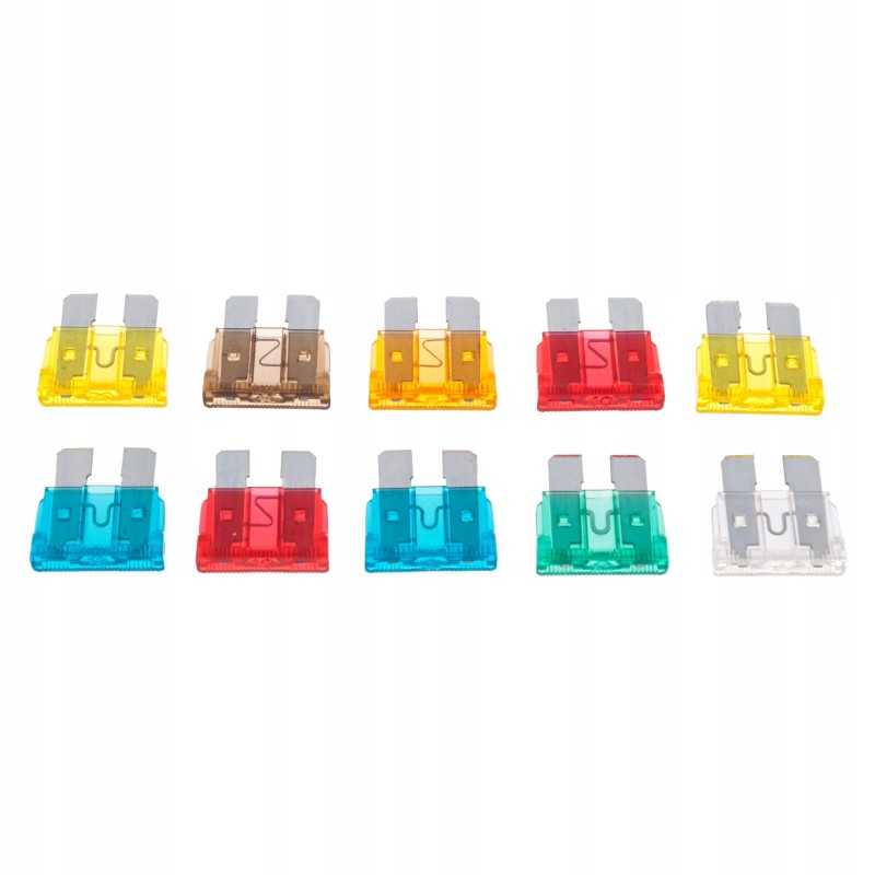 Midi plokščių saugiklių rinkinys, 10 vnt