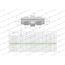 Hidraulinė colių jungtis bb 3 4 unf jic warynski