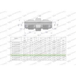 Hidraulinė colių jungtis bb 7 8 unf jic warynski