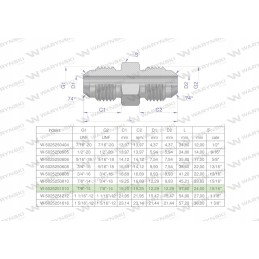 Hidraulinė colių jungtis bb 7 8 unf jic warynski