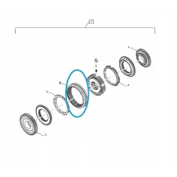 Sinchronizatoriaus pavarų perjungiklio korpusas fiat 5102147 cnh