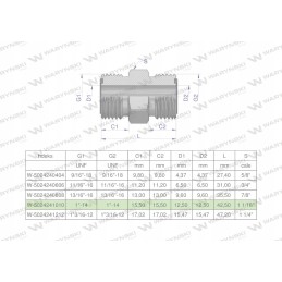colių hidraulinė jungtis bb 1 orfs unf warynski
