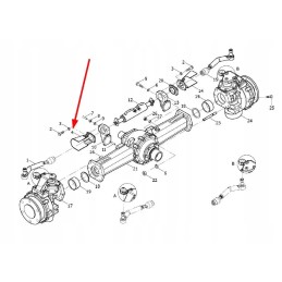Tl02311020008 kairiojo pavaros mechanizmo tvirtinimo dangtelis
