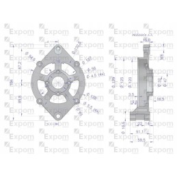 Kintamosios srovės generatoriaus priekinis dangtis 0120488205 naujo tipo