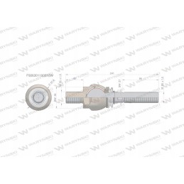 Vairo jungtis 241 mm m30x1 5 m28x1 5 f92630