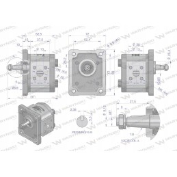 Hidraulinis krumpliaratinis siurblys 1 5cm3, 1 grupė, euro tipas