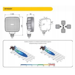 LED darbo lempa CRK2B 54200 1600lm Wesem