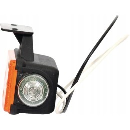 LED markerinė lempa, dešinė, stačiakampė, 24v, oranžinė