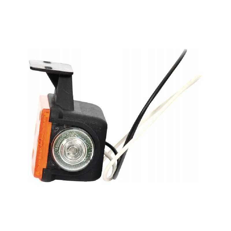 LED markerinė lempa, dešinė, stačiakampė, 24v, oranžinė