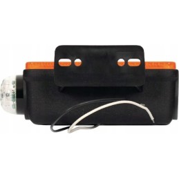 LED markerinė lempa, dešinė, stačiakampė, 24v, oranžinė