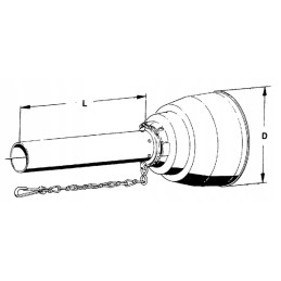 Kardaninio veleno dangtis, vidinė pusė, plataus kampo, sc15 l 1