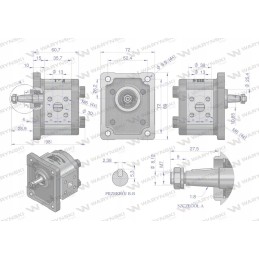 Hidraulinis krumpliaratinis siurblys 1 0cm3, 1 grupė, euro tipas