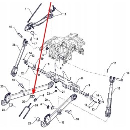 P5s56101120 galinės pakabos plokštė dešinėje