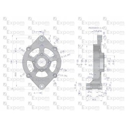 Kintamosios srovės generatoriaus priekinis dangtis 0120484017ex naujas ty