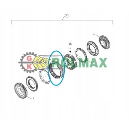 Case Fiat 5102147 sinchronizatoriaus perjungiklis