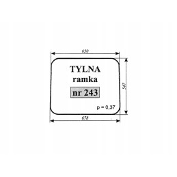 Galinis langas massey ferguson 255 243