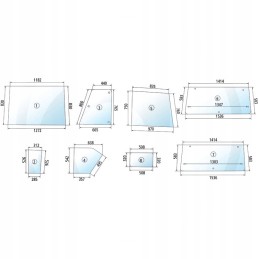Šoninis langas zetor 5211 7745 3320 7340 tipo k