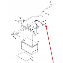 Te2s485040005k akumuliatoriaus įžeminimo kabelis