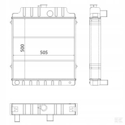 Massey Ferguson 1695721m2n vandens aušintuvas