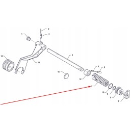 P5s38301122 spyruoklinis diferencialo blokavimo spaustukas