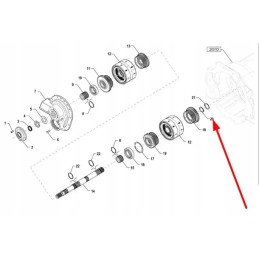Pis06010013 išorinis seger žiedas 45 x 2 5mm