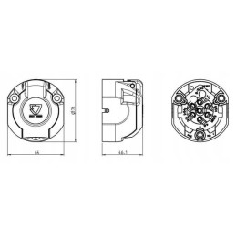 Erich Jaeger 7 polių lizdas