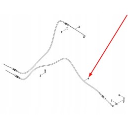 Te2s203010001k pėdų dujų kabelis