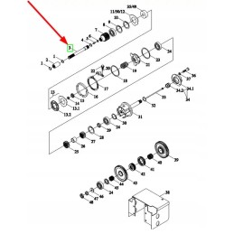 Te2s412010004k frezuotas kardaninio veleno pavaros velenas