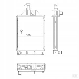 Massey Ferguson 897358m4n radiatorius