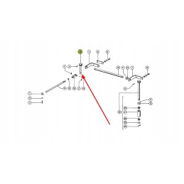 605251 0 kūlimo mašinos įtempiklio svirtis