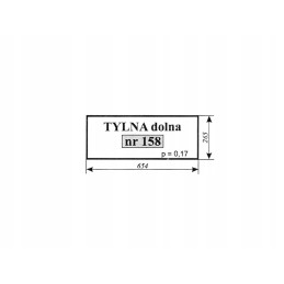 Apatinis galinis langas mf 255 sokolka 158