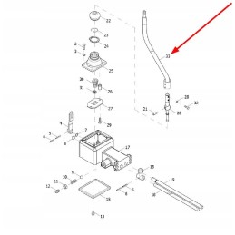 Te2s373020003k pavarų svirtis