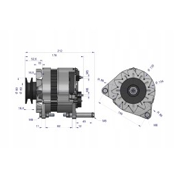kintamosios srovės generatorius ursus c 360 c360 14v 70a naujo tipo ekspozicija