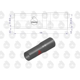 Guminė vandens žarna C 360 Zetor originali Ursus