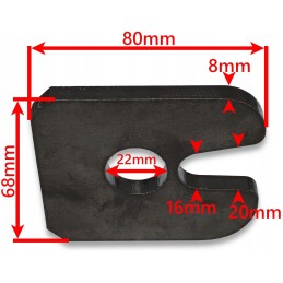 Apatinis vyris, tiesi apatinė anga, skersmuo 22