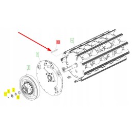 100165657 pleištas su kūlimo nosimi 18 x 11 x 200