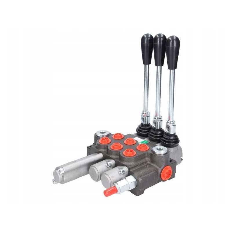 Hidraulinis skirstytuvas, 3 sekcijos, 40l, su 1 plūduriuojančia sekcija