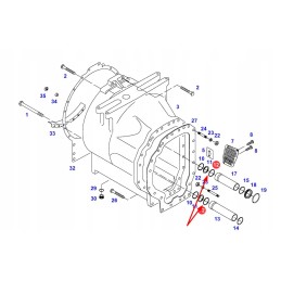 X548968200000 alyvos vamzdžio sandarinimo žiedas prieš